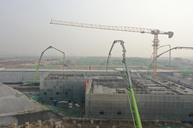 国网河北建设公司：河西110千伏变电站工程主体结构负二层混凝土浇筑工作顺利完成