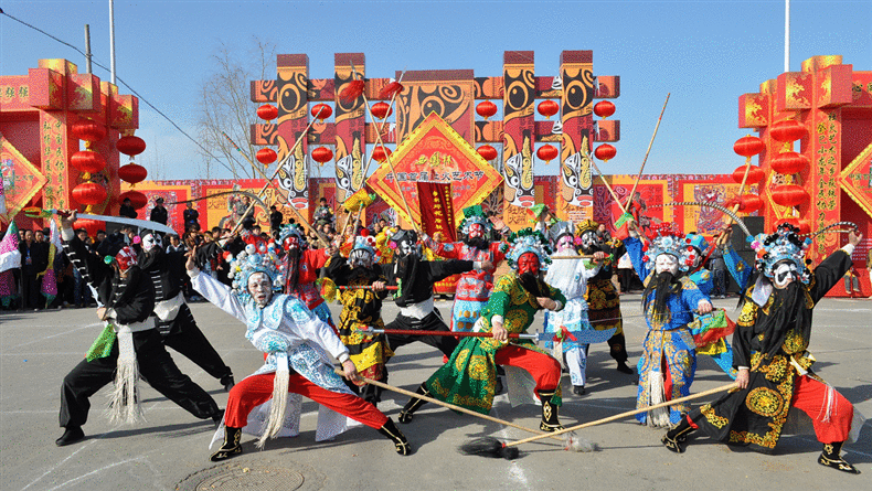 桃林坪花脸社火：千年社火映古今