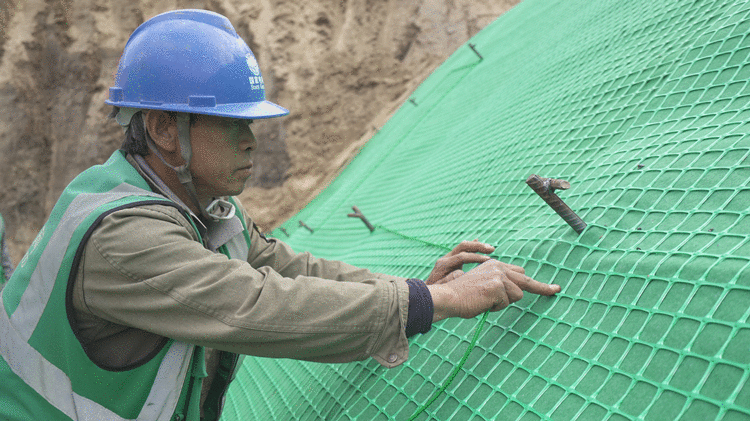 绿色装配式护坡助力雄安电网工程建设