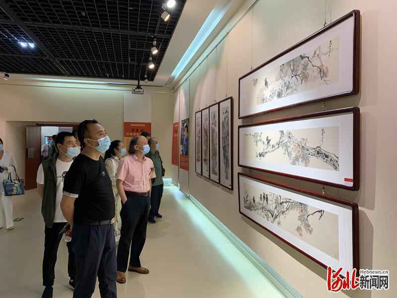 同心彩虹 美育共建——荣震瀚百幅国画作品展在河北石家庄开幕